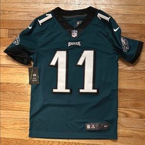 Nike Men's Green Philadelphia Eagles Jersey 11 Wentz
